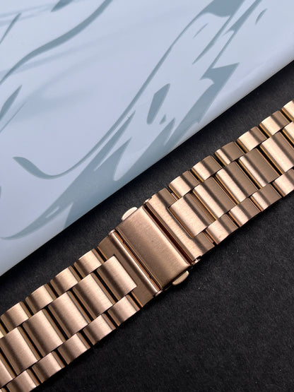 Rose Gold Stainless Steel Metal Strap for Apple Watch