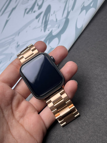 Rose Gold Stainless Steel Metal Strap for Apple Watch