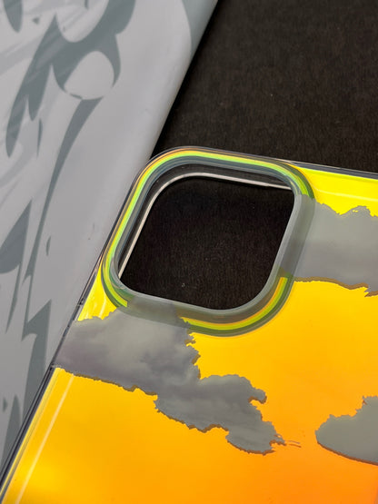 Laser Cloud Pattern Bling Shiny Color Changing Design Case For iPhone