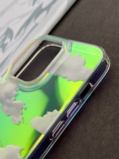 Laser Cloud Pattern Bling Shiny Color Changing Design Case For iPhone