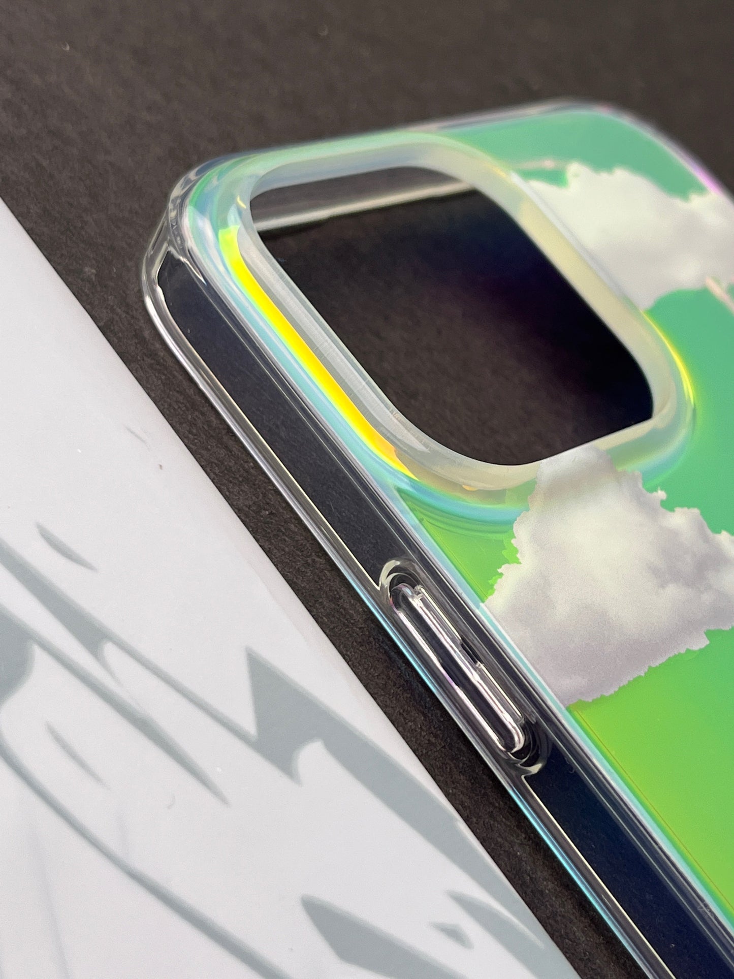 Laser Cloud Pattern Bling Shiny Color Changing Design Case For iPhone