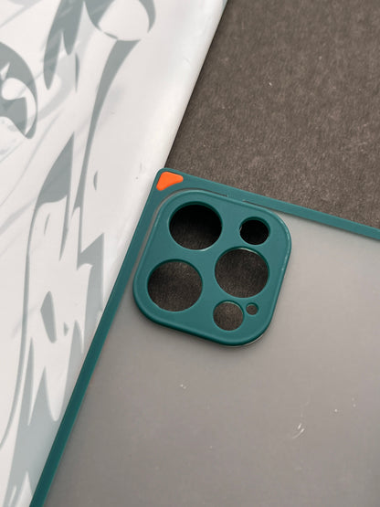 Smoke Matte With Square Corner Bumper Case For iPhone 12 Pro Max