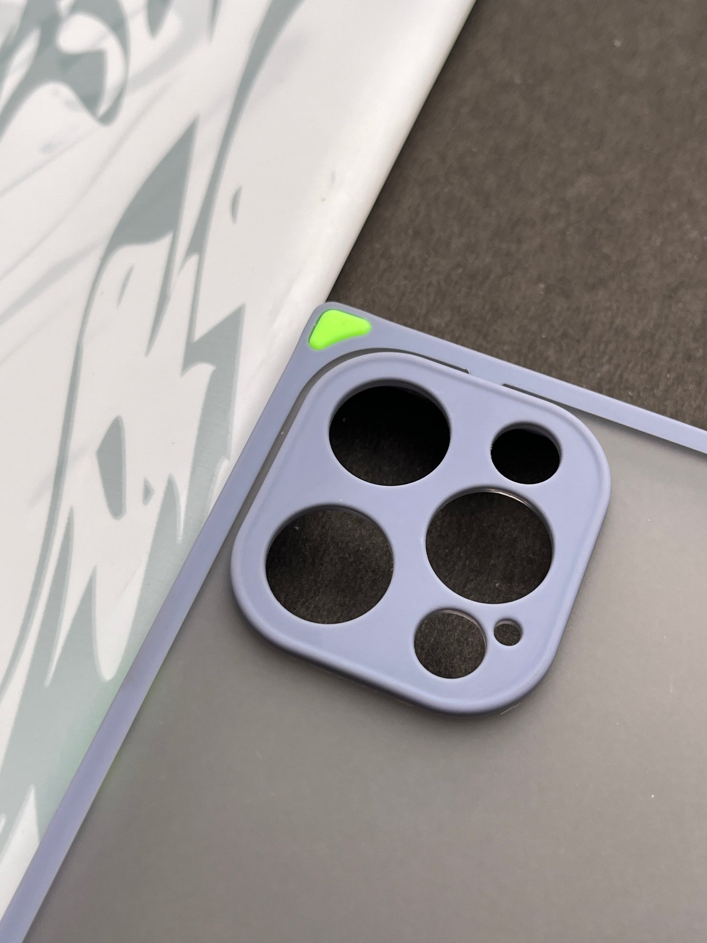 Smoke Matte With Square Corner Bumper Case For iPhone 12 Pro Max