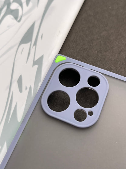 Smoke Matte With Square Corner Bumper Case For iPhone 12 Pro Max