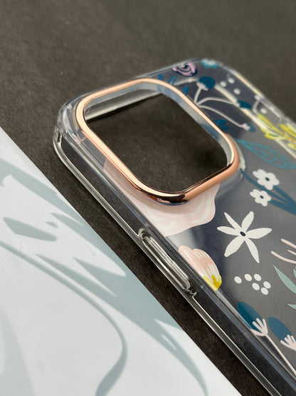 QY Premium Ladies White Flower Case for iPhone