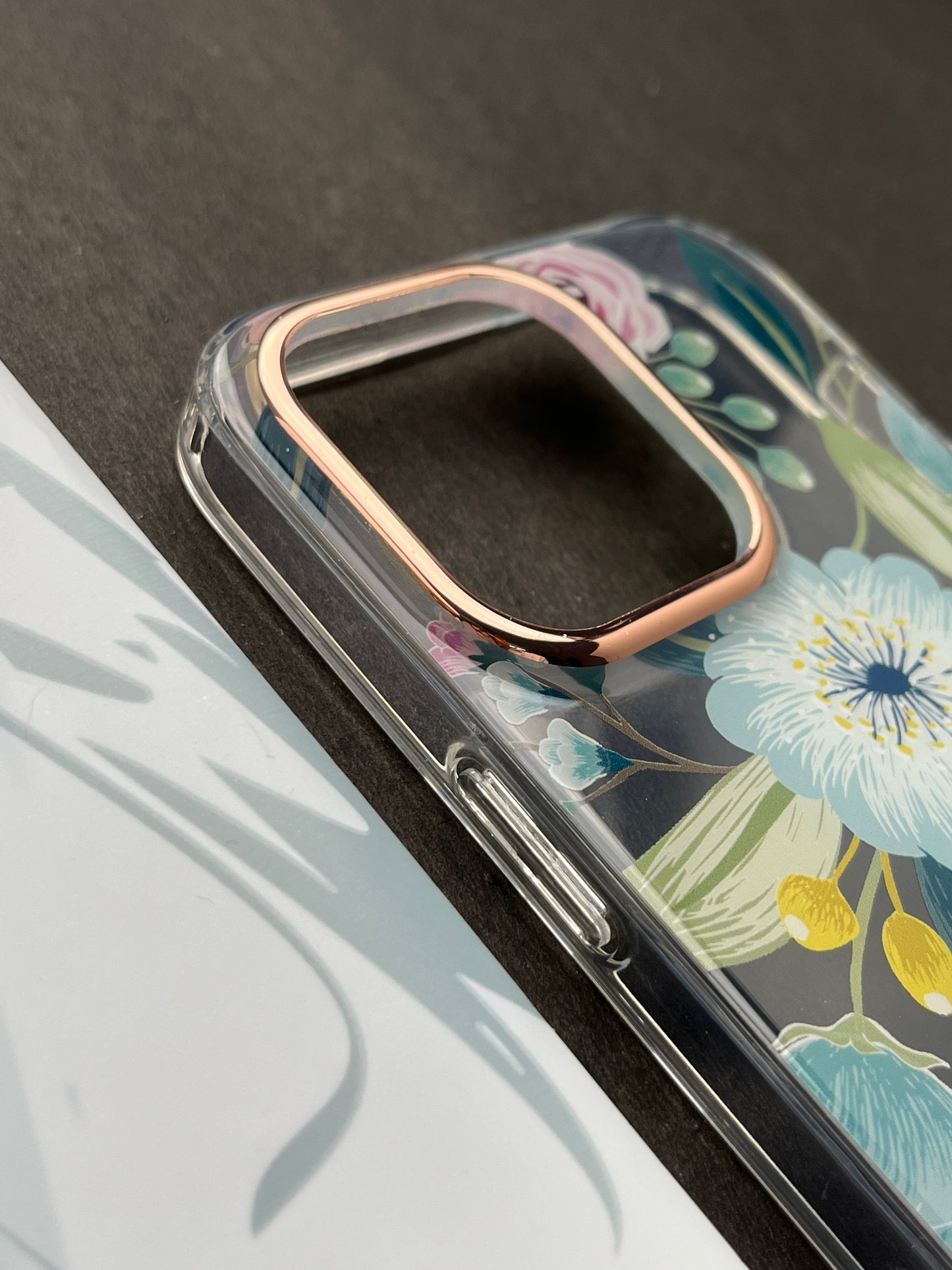 QY Premium Ladies Pink Flower Case for iPhone