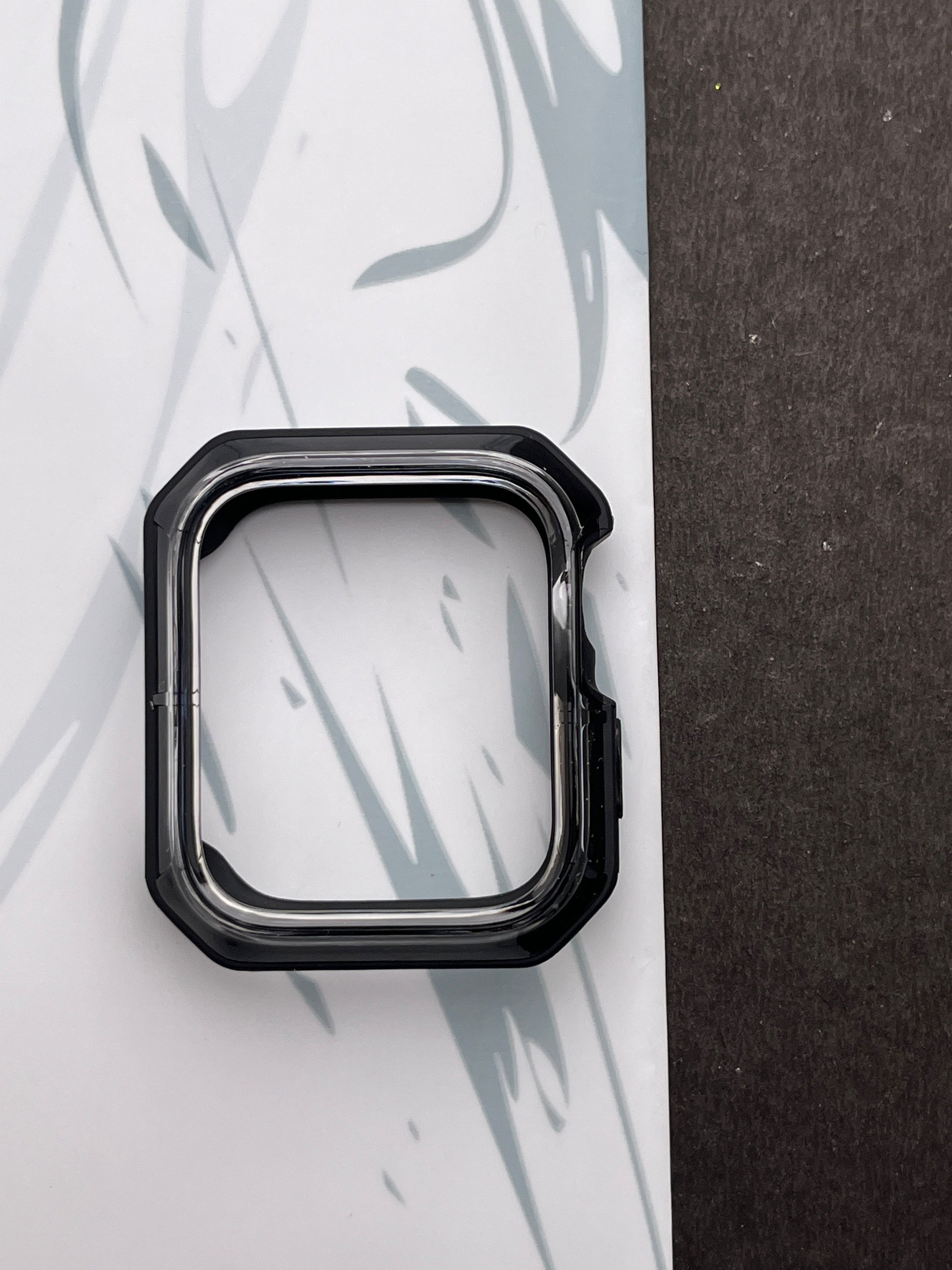 Black Clear Protective Bumper Case For Apple Watch