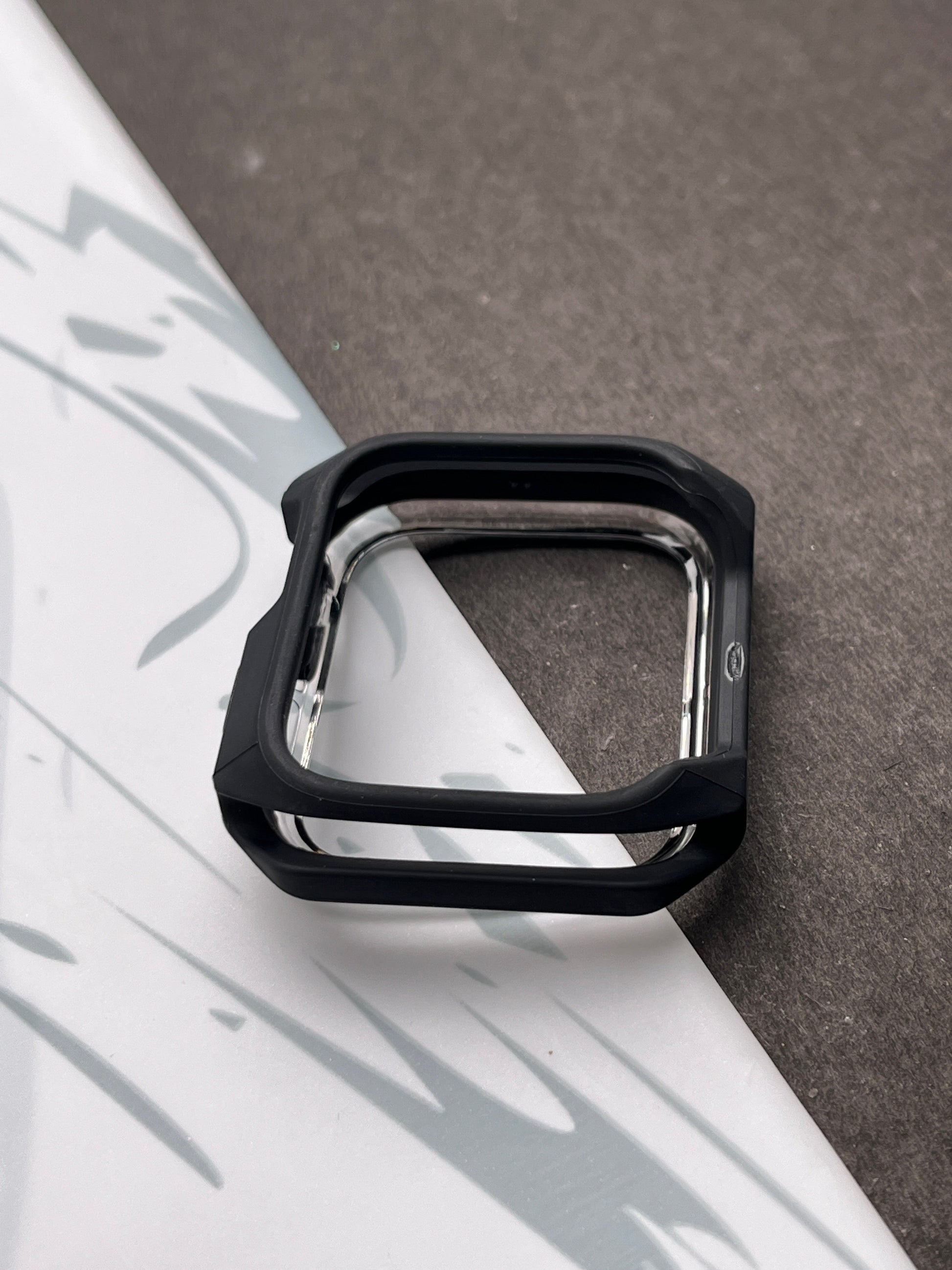 Black Clear Protective Bumper Case For Apple Watch