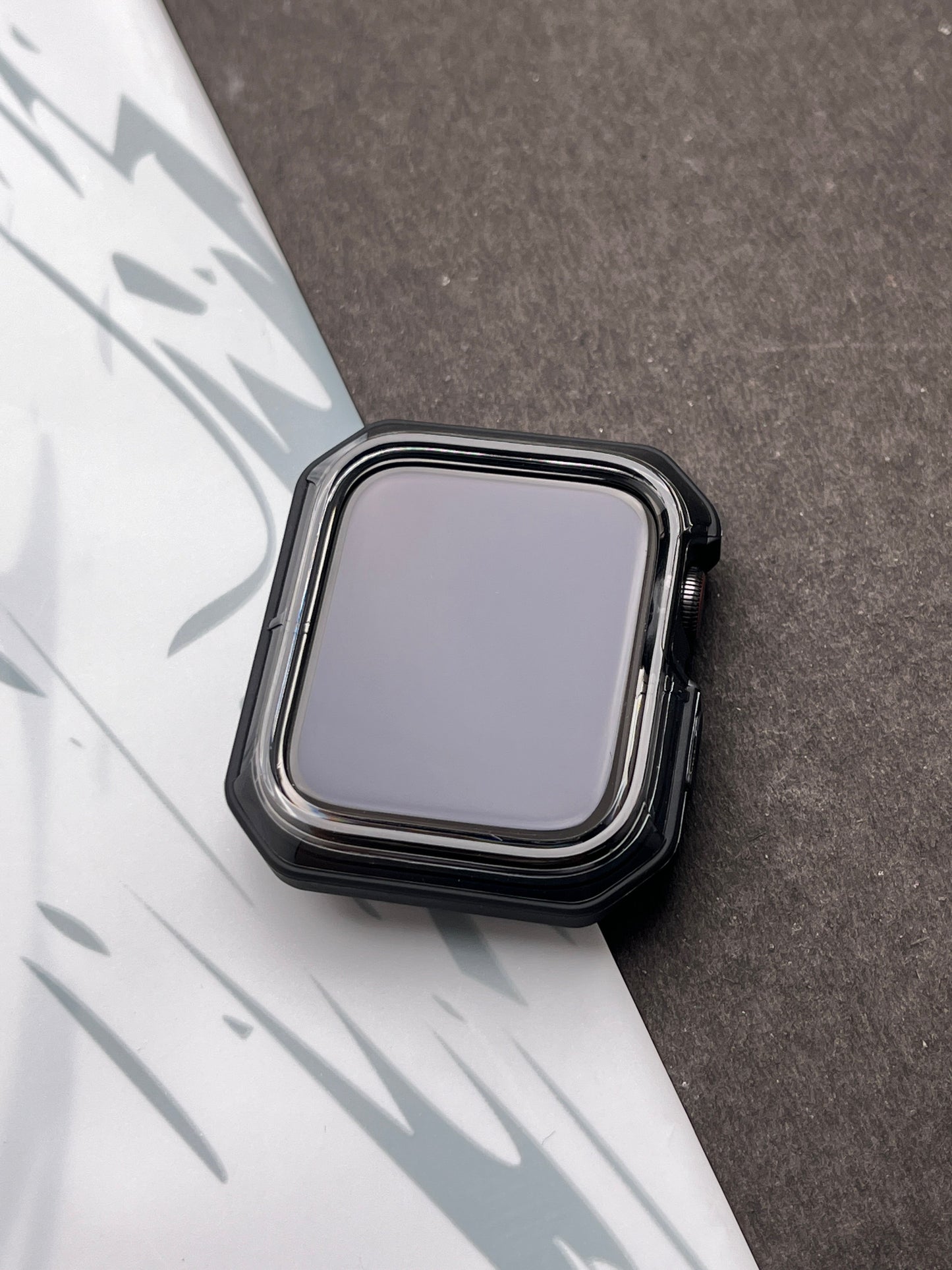Black Clear Protective Bumper Case For Apple Watch