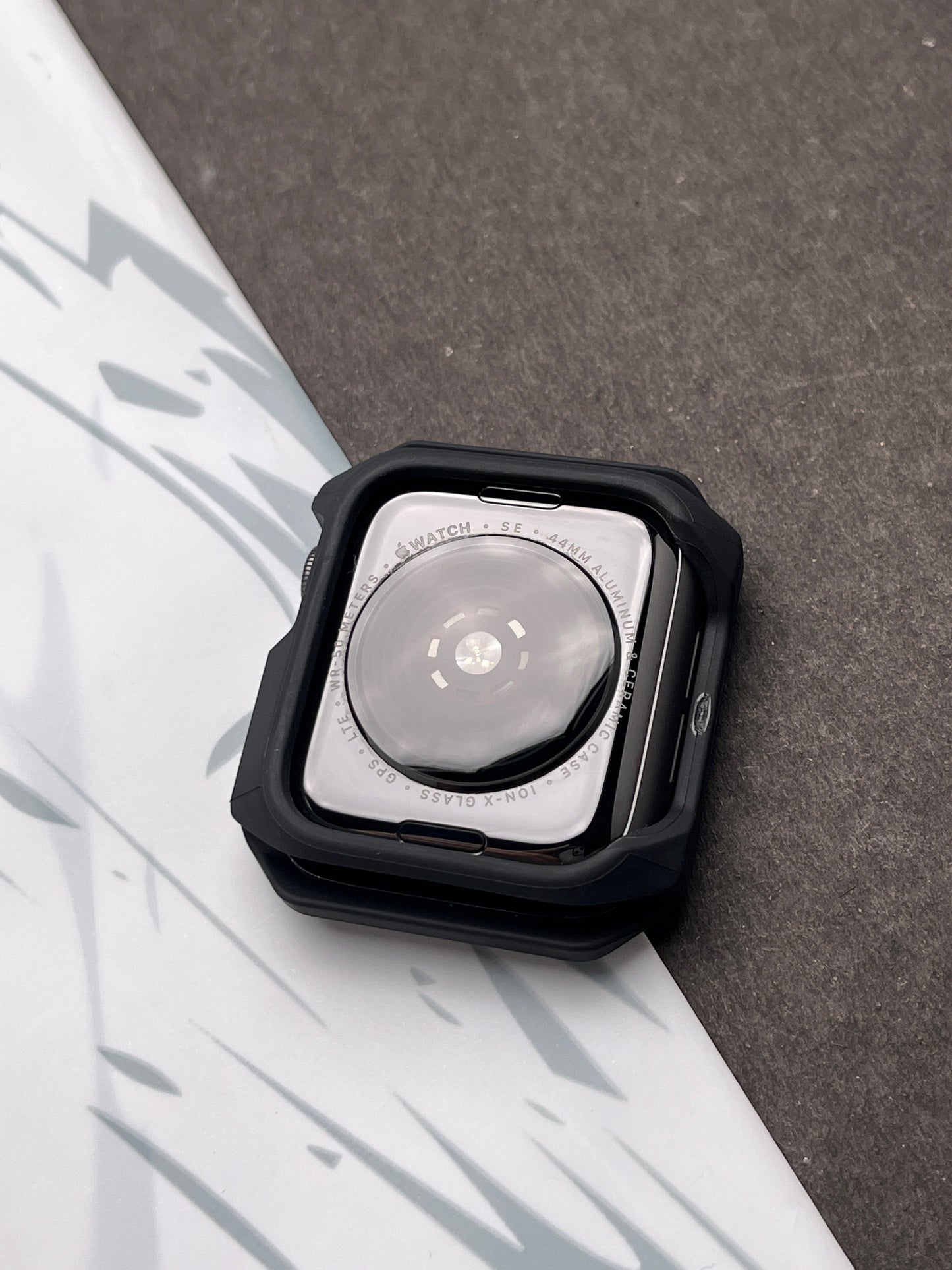 Black Clear Protective Bumper Case For Apple Watch