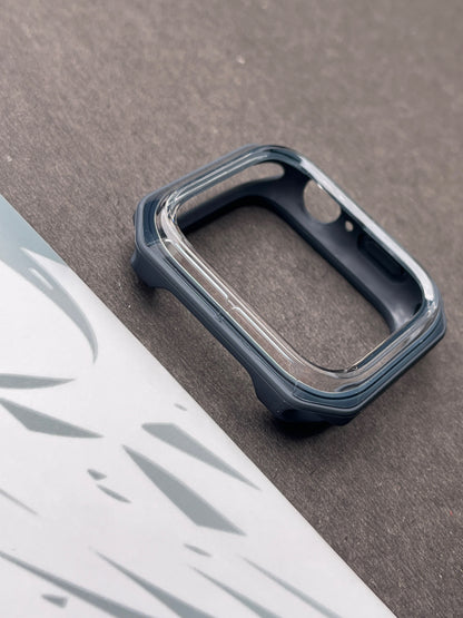 Gray Clear Protective Bumper Case For Apple Watch