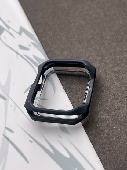 Gray Clear Protective Bumper Case For Apple Watch