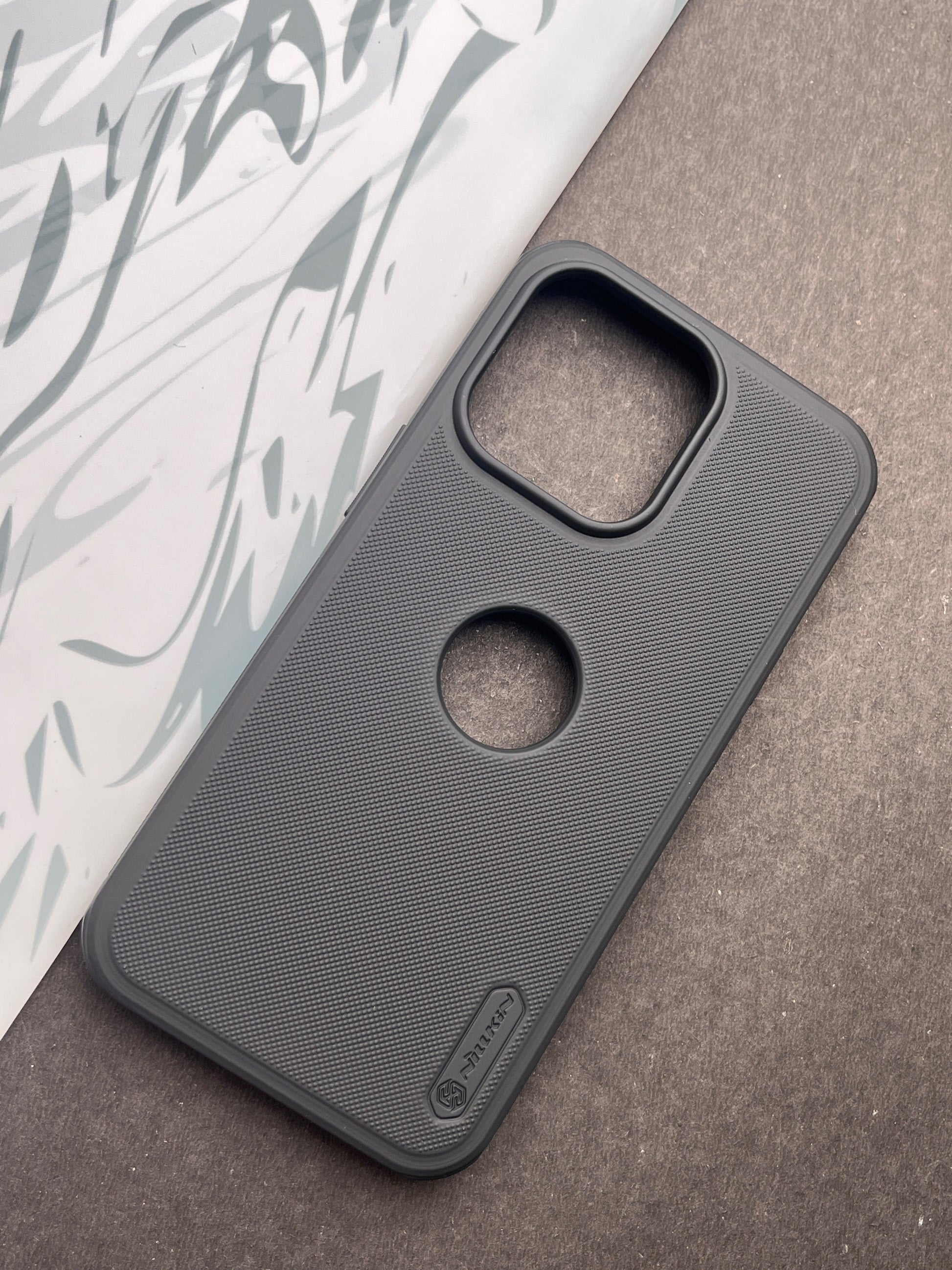 Nillkin Black Logo Cut Super Frosted Shield Pro Back Case for iPhone