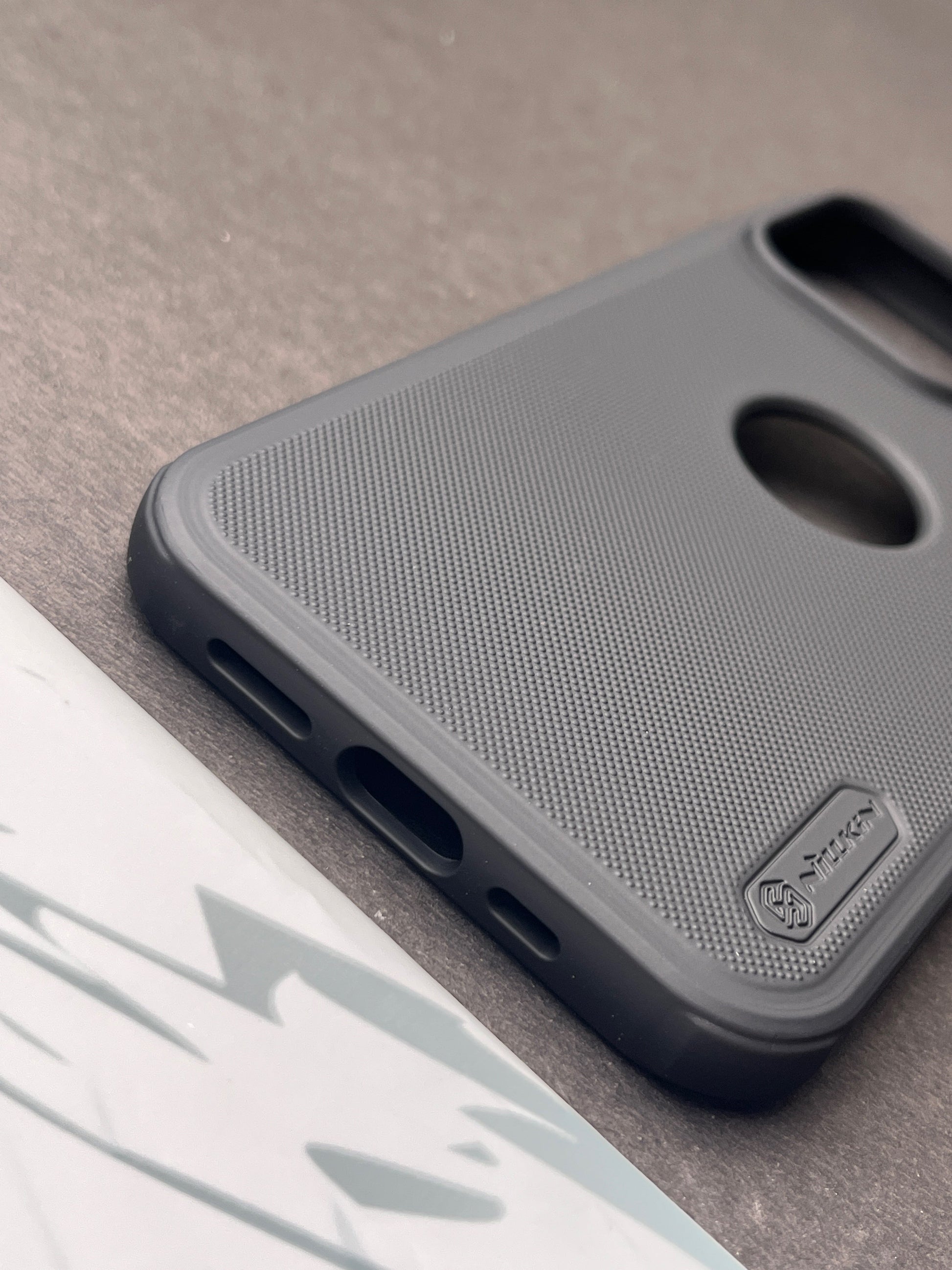 Nillkin Black Logo Cut Super Frosted Shield Pro Back Case for iPhone