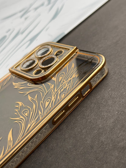 Gold Sparkling designer Soft Silicon Case For iPhone