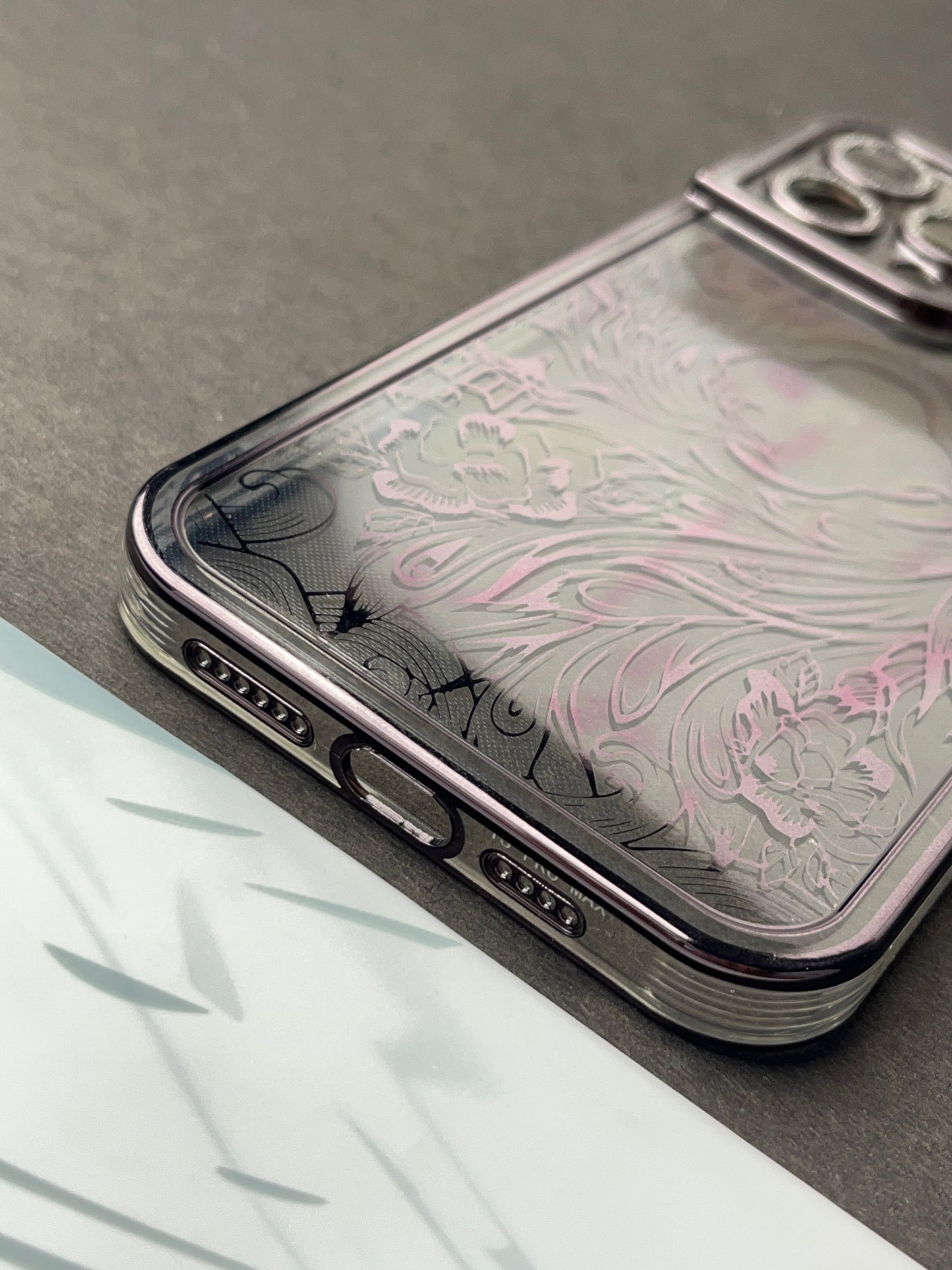 Black Sparkling designer Soft Silicon Case For iPhone