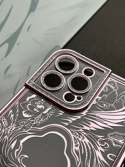 Pink Sparkling designer Soft Silicon Case For iPhone