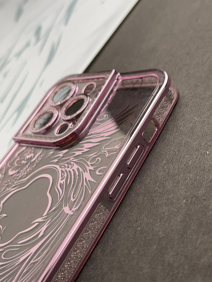 Pink Sparkling designer Soft Silicon Case For iPhone