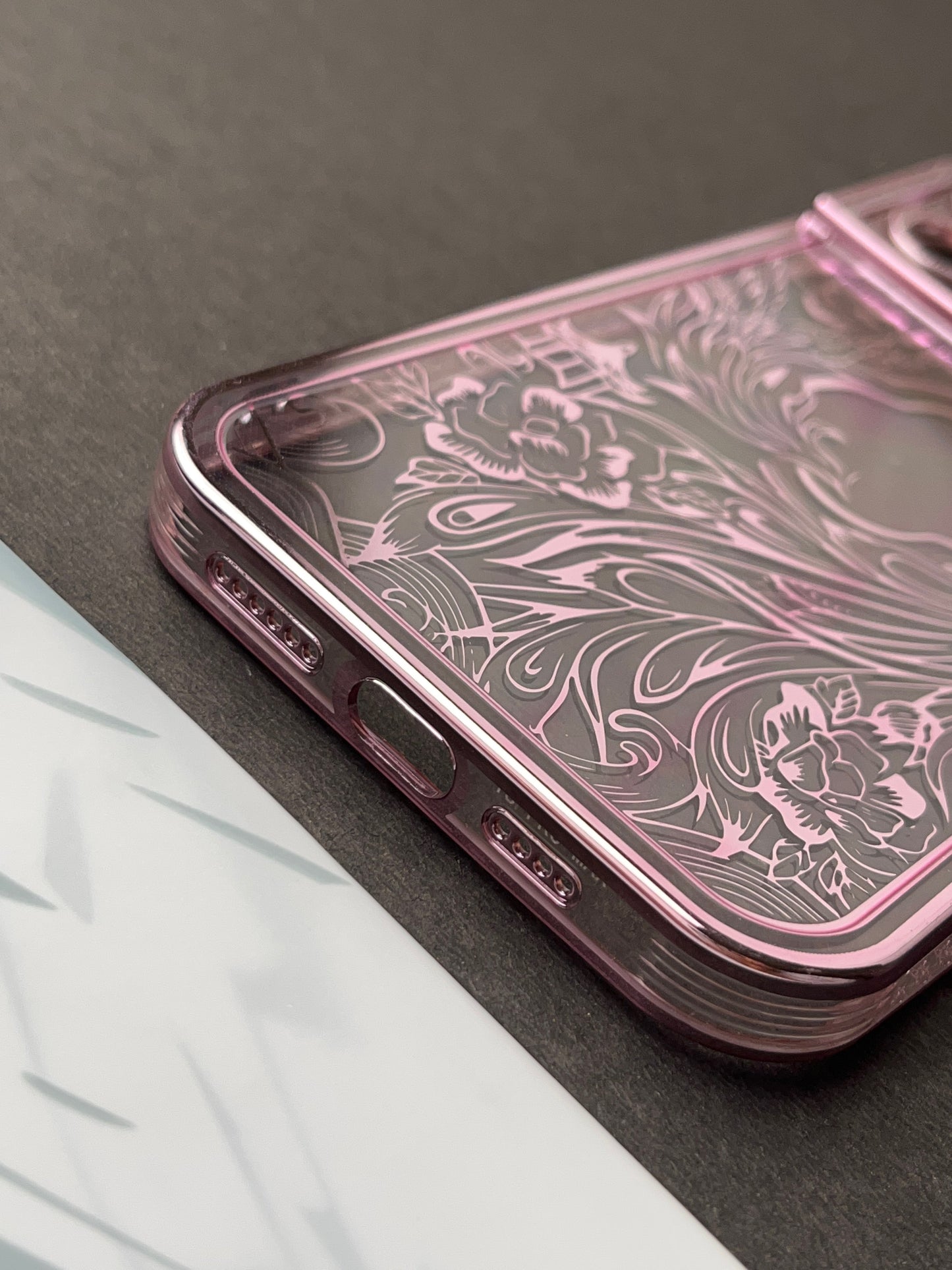 Pink Sparkling designer Soft Silicon Case For iPhone