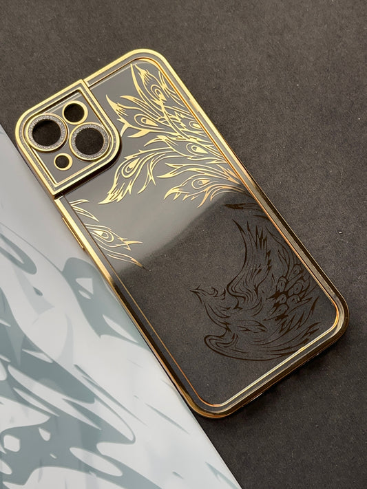 Gold Sparkling designer Soft Silicon Case For iPhone