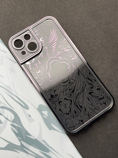 Black Sparkling designer Soft Silicon Case For iPhone