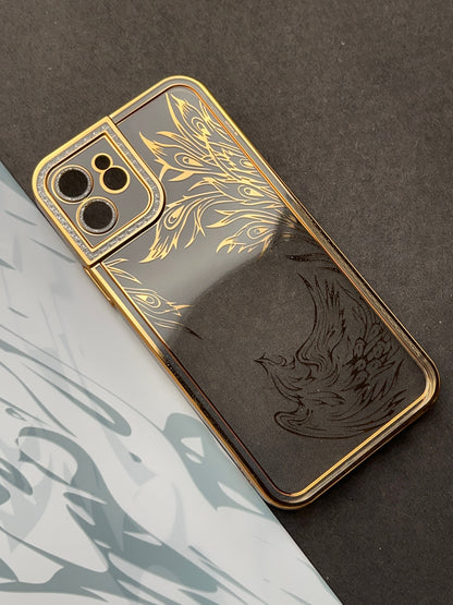 Gold Sparkling designer Soft Silicon Case For iPhone