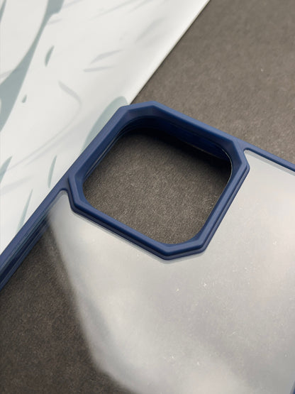 Comic Blue series Clear non-yellow case for iPhone