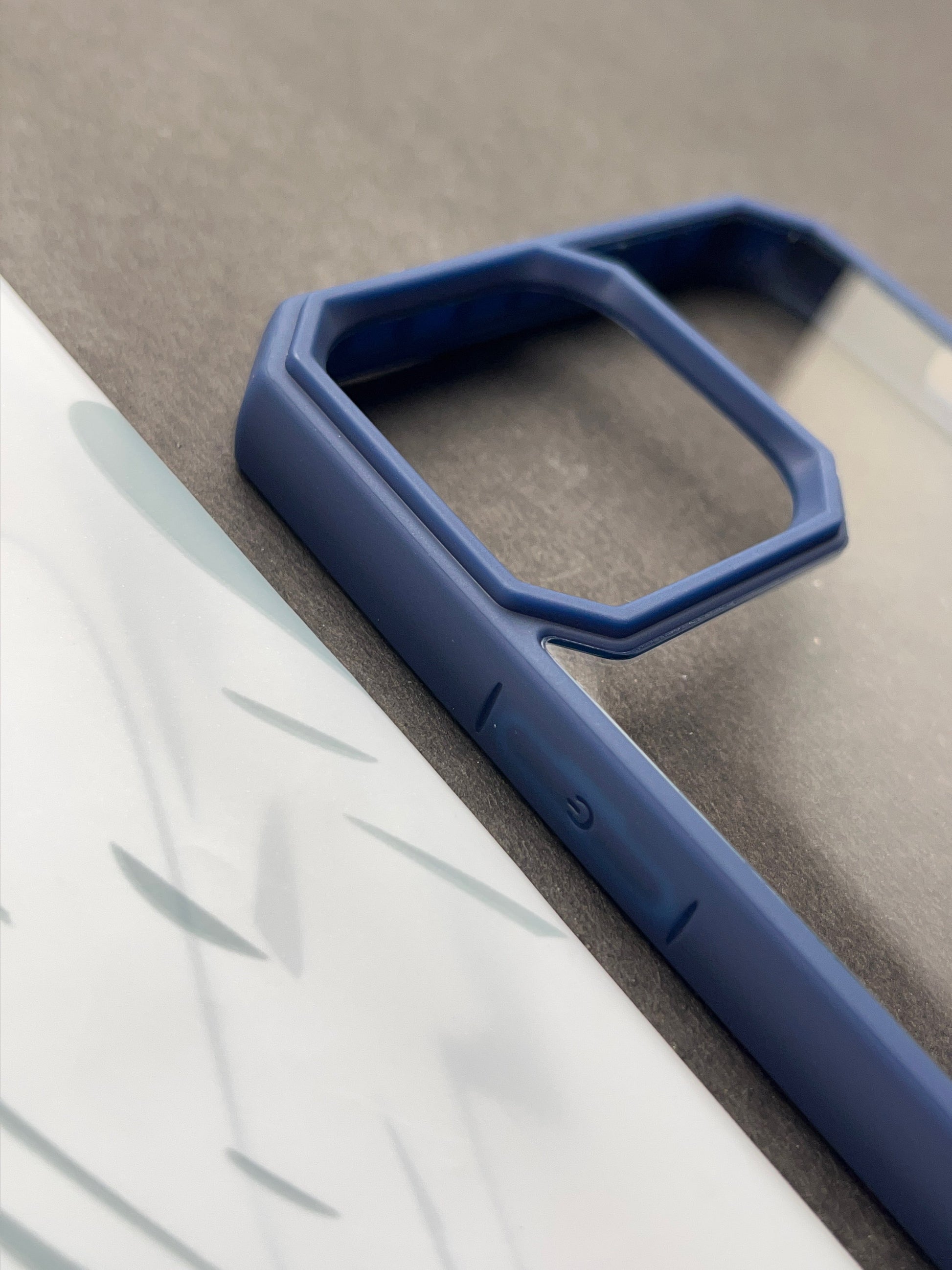 Comic Blue series Clear non-yellow case for iPhone