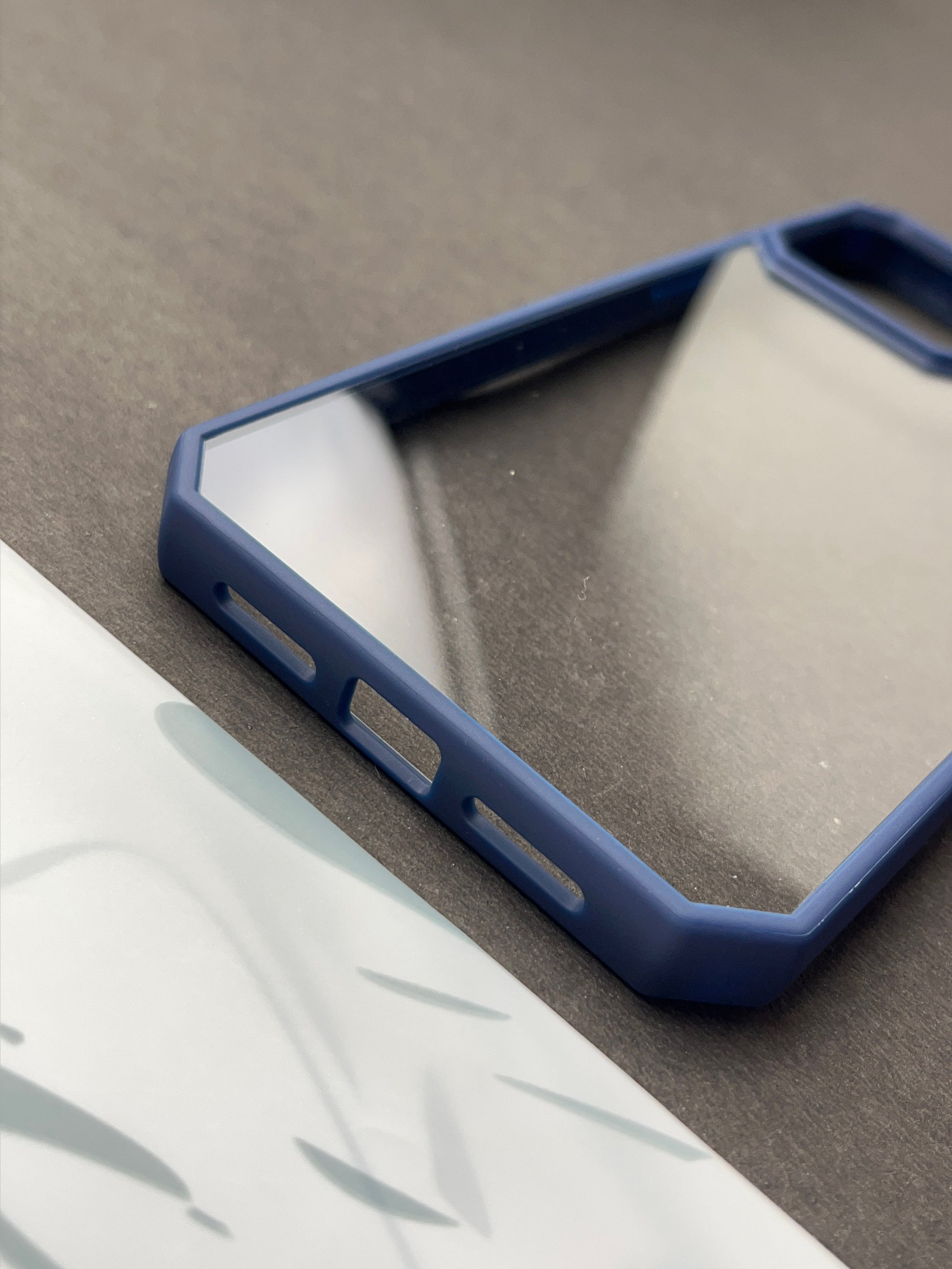 Comic Blue series Clear non-yellow case for iPhone