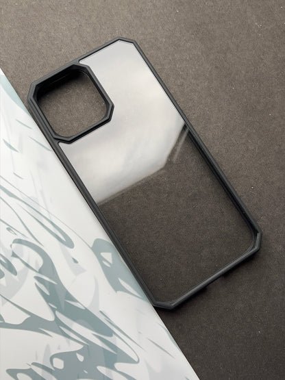 Comic Black series Clear non-yellow case for iPhone