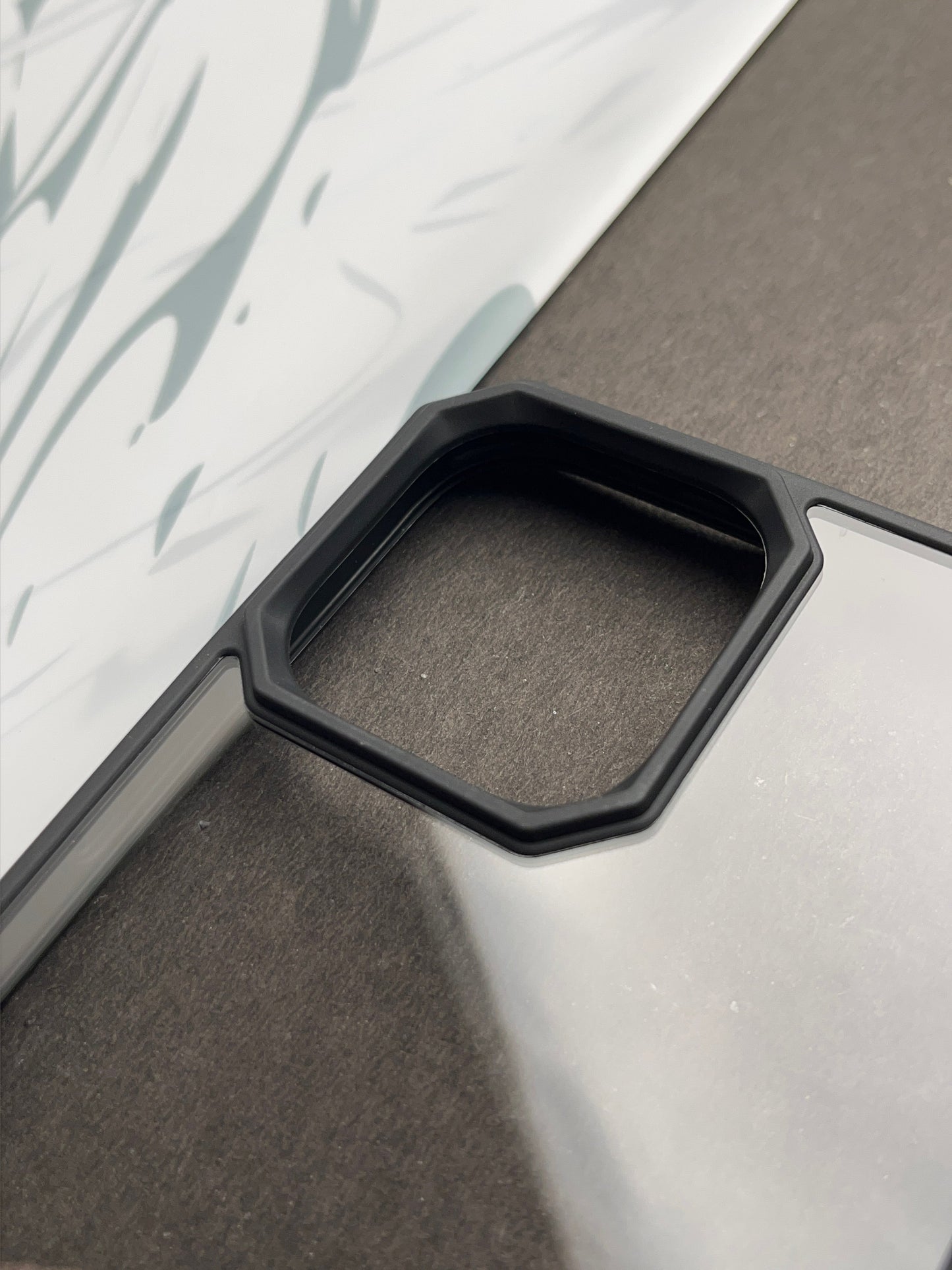 Comic Black series Clear non-yellow case for iPhone