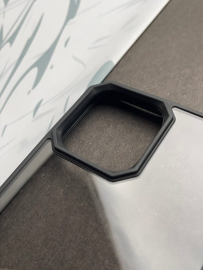 Comic Black series Clear non-yellow case for iPhone