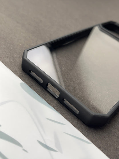 Comic Black series Clear non-yellow case for iPhone