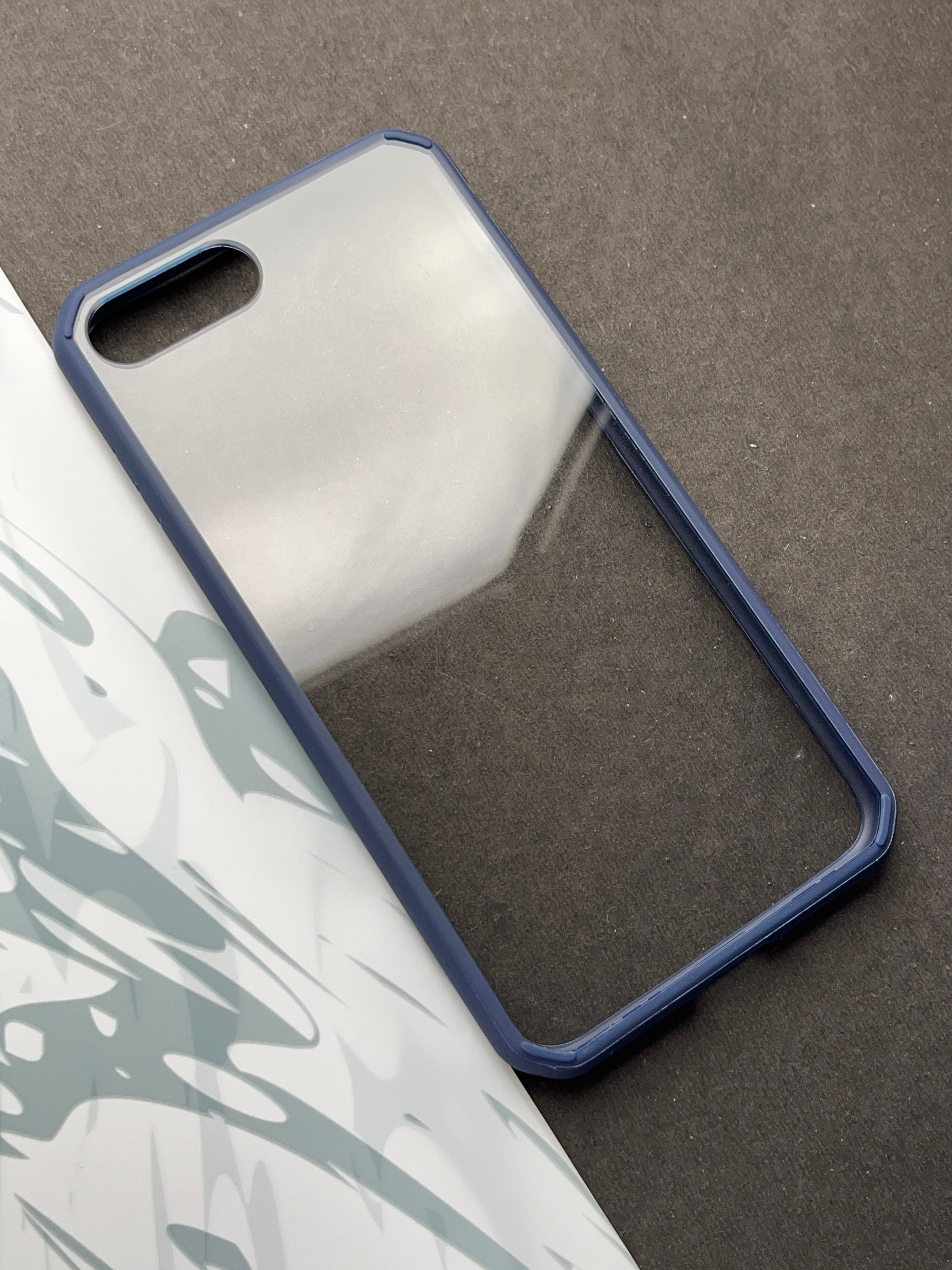 Comic Blue series Clear non-yellow case for iPhone