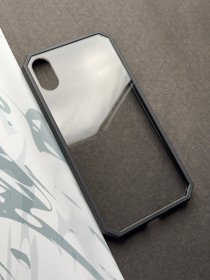 Comic Black series Clear non-yellow case for iPhone