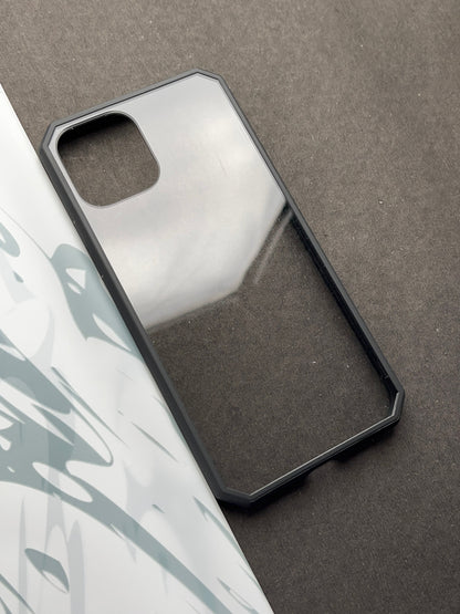 Comic Black series Clear non-yellow case for iPhone