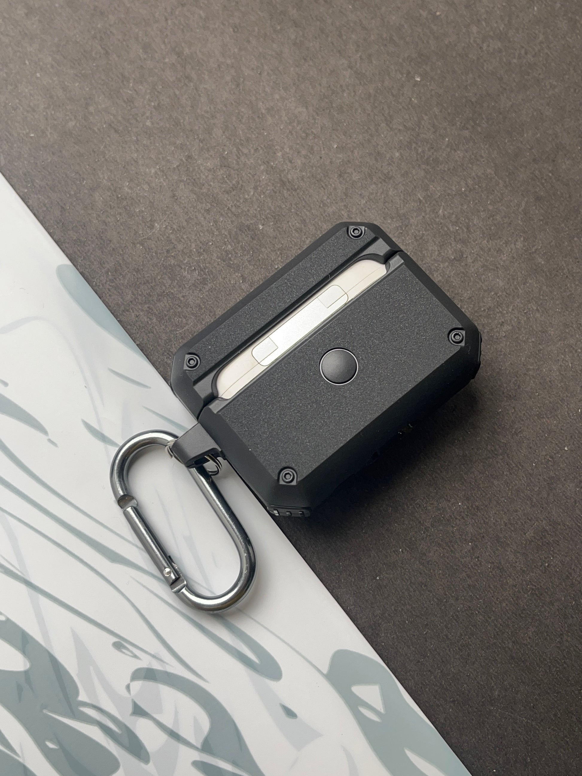 ShockProof Blue Hard Magnetic Lock Protective Case For Apple AirPods