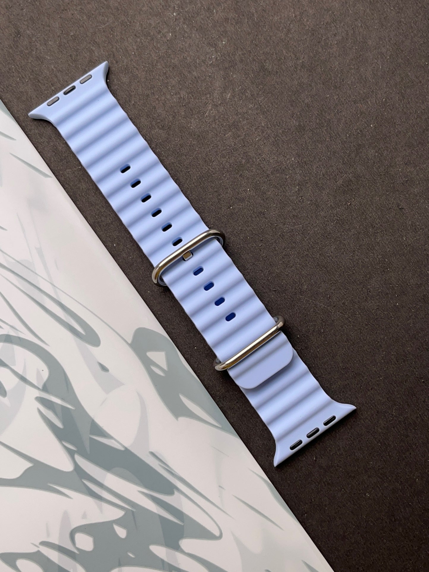 Skyblue Silicone Ocean Band For Apple Watch