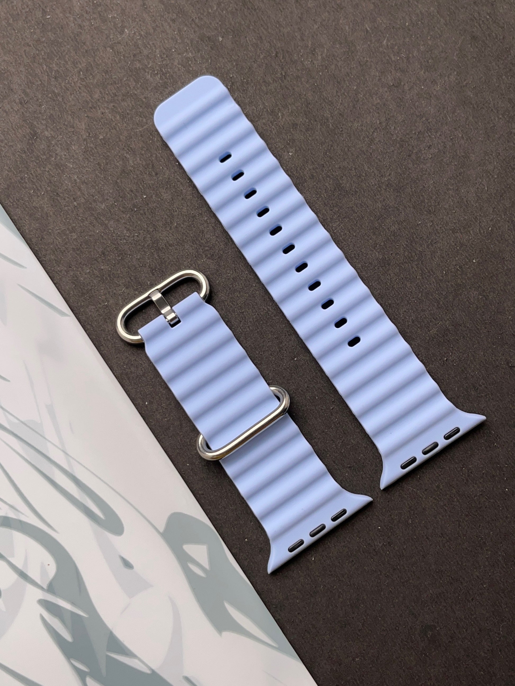 Skyblue Silicone Ocean Band For Apple Watch