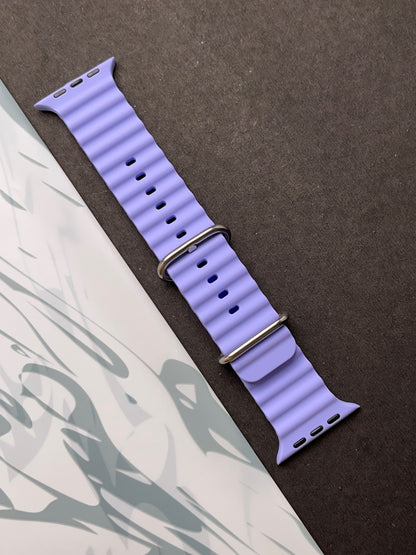 Purple Silicone Ocean Band For Apple Watch