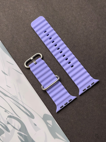 Purple Silicone Ocean Band For Apple Watch