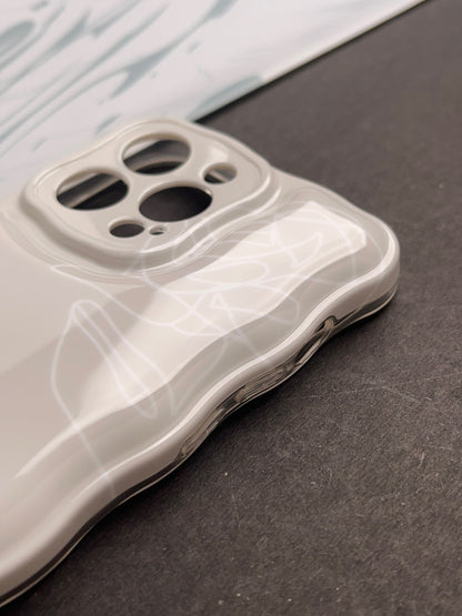 White Flower Pop With Camerea Protection Case For iPhone