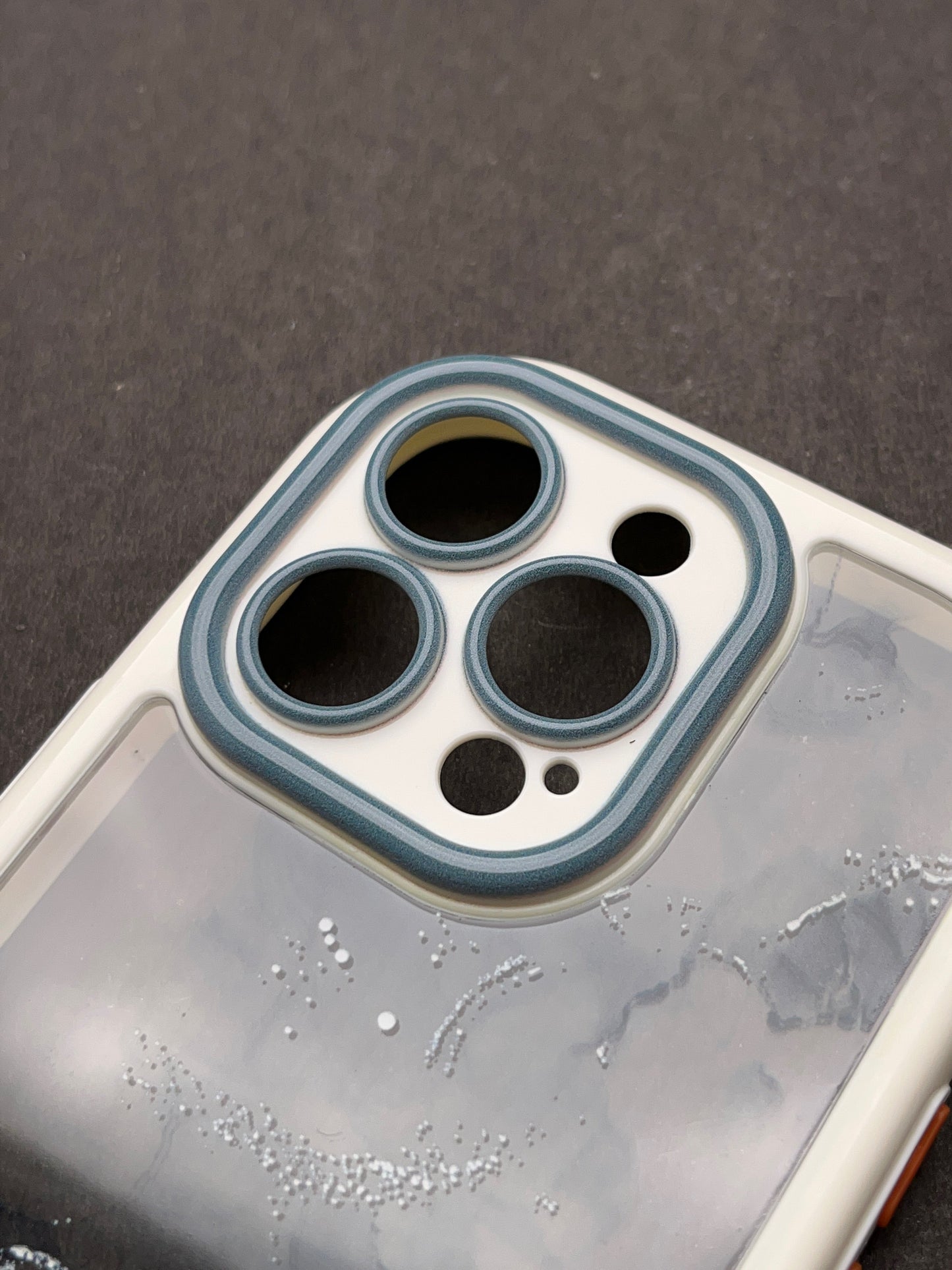 Green Marble Water Colour With Camera Protection Case For iPhone