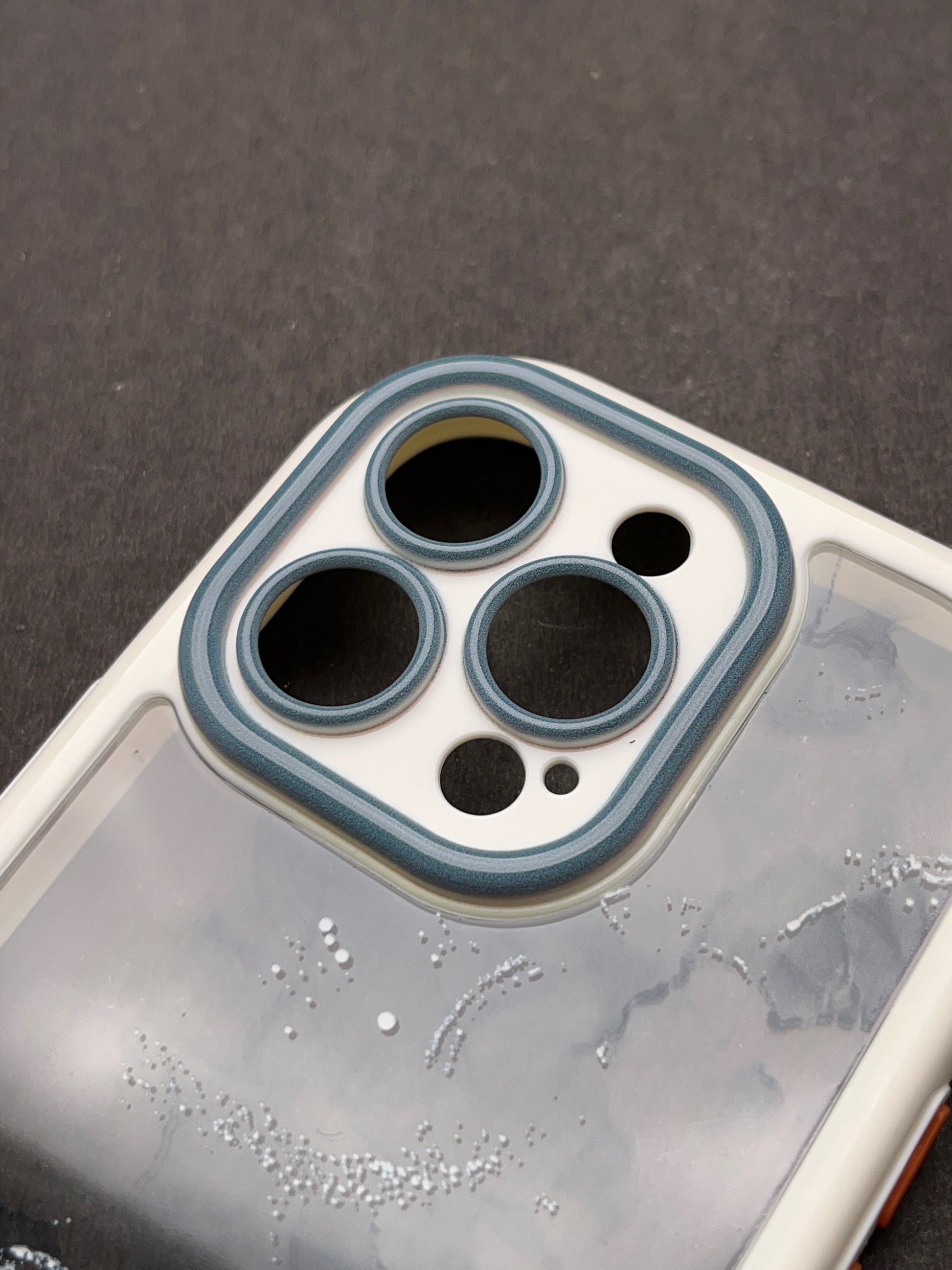 Green Marble Water Colour With Camera Protection Case For iPhone