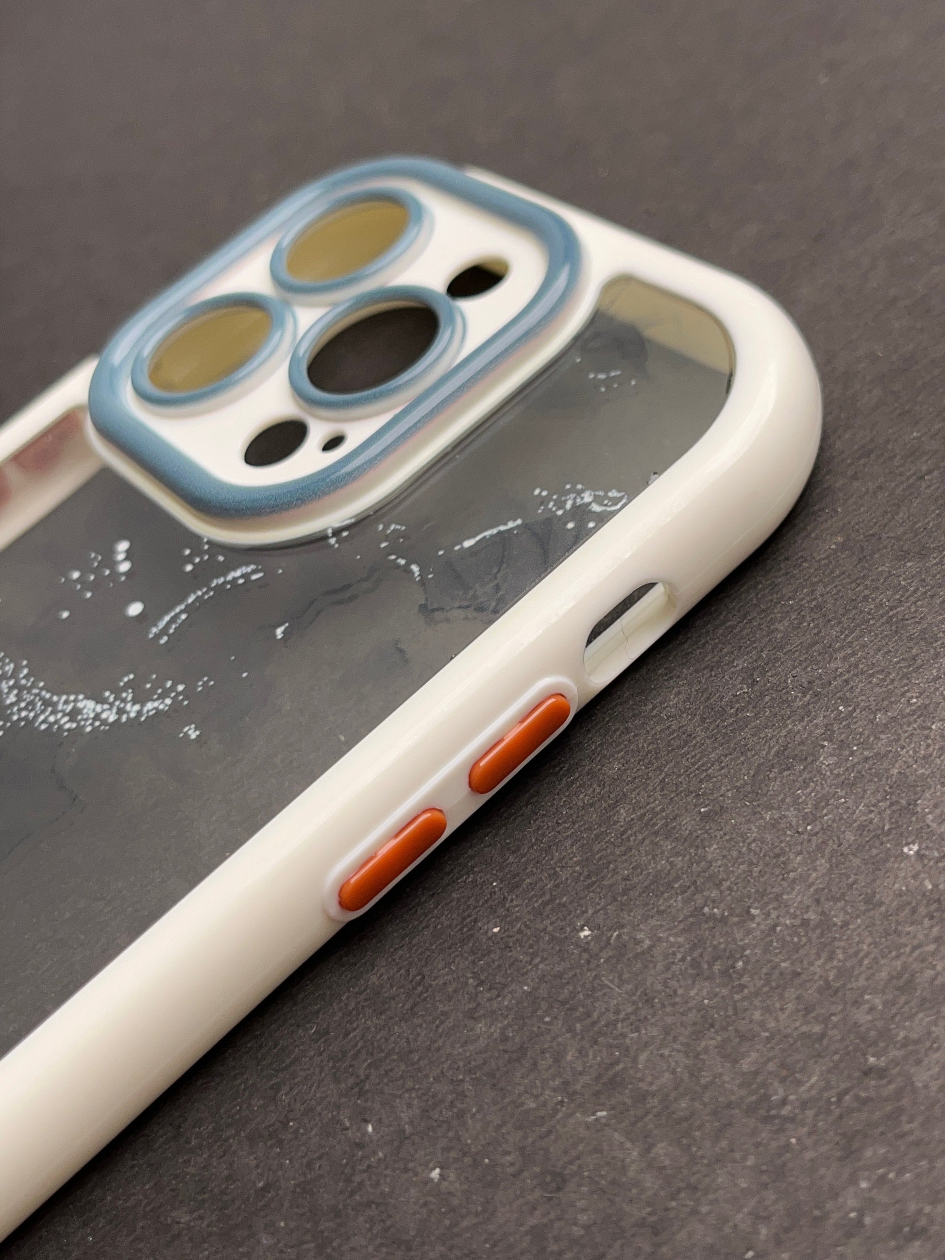 Green Marble Water Colour With Camera Protection Case For iPhone