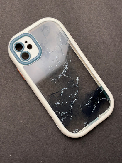 Green Marble Water Colour With Camera Protection Case For iPhone