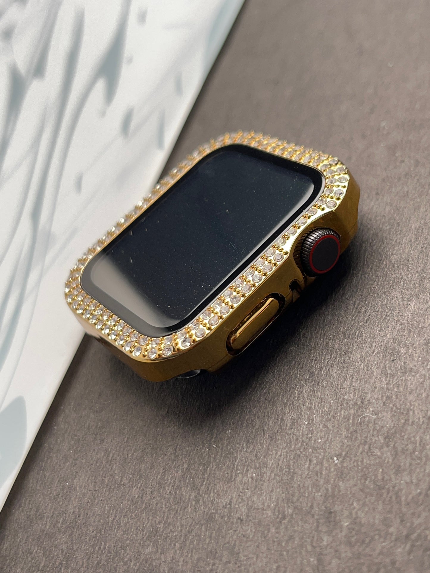 Diamond Bling Gold Case Cover for Apple Watch