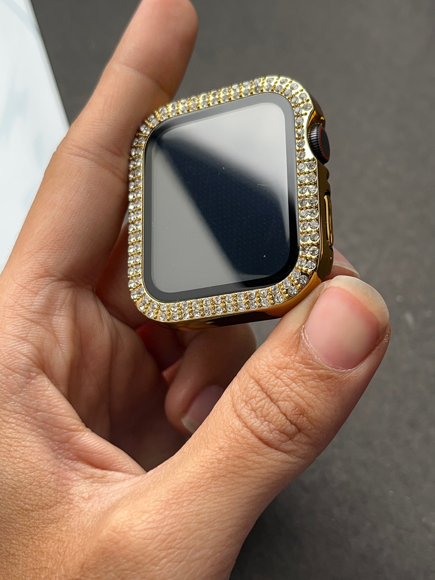 Diamond Bling Gold Case Cover for Apple Watch