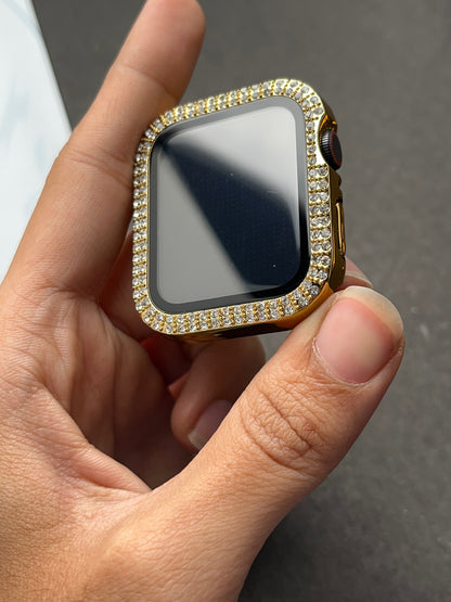 Diamond Bling Gold Case Cover for Apple Watch