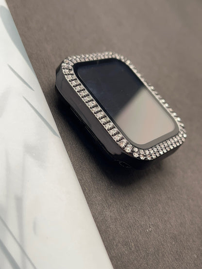 Diamond Bling Black Case Cover for Apple Watch
